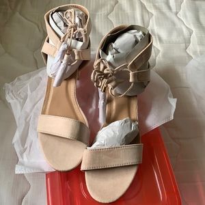 New suede sandals.